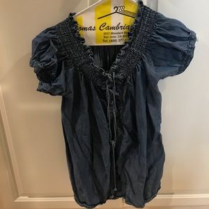 Jean lace up top